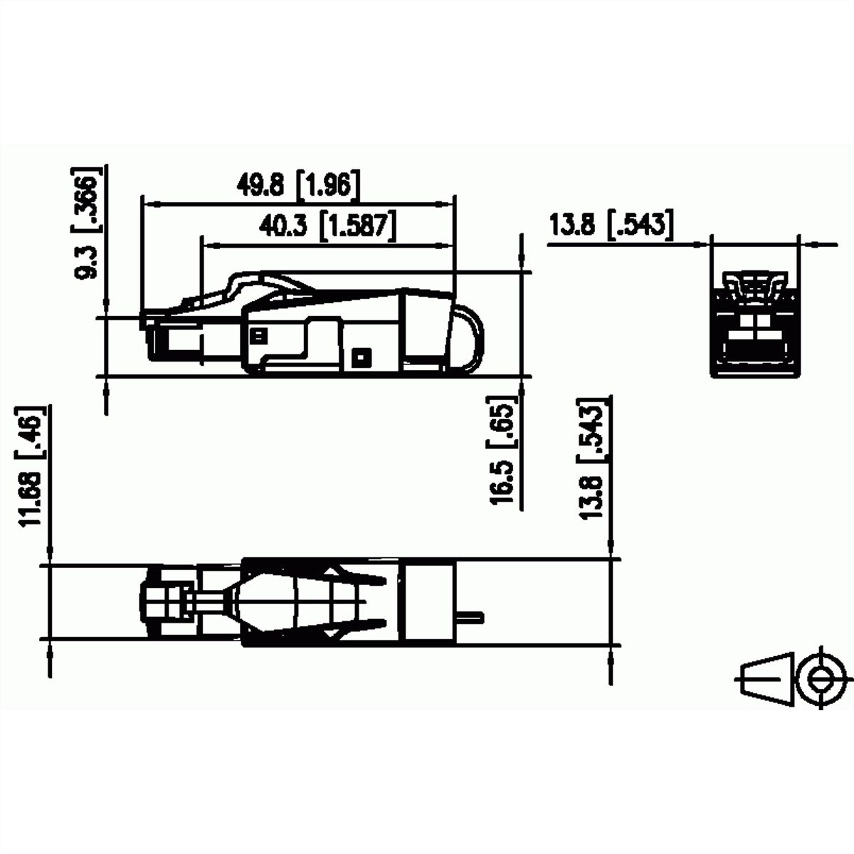 METZ CONNECT C6A RJ45 field plug pro