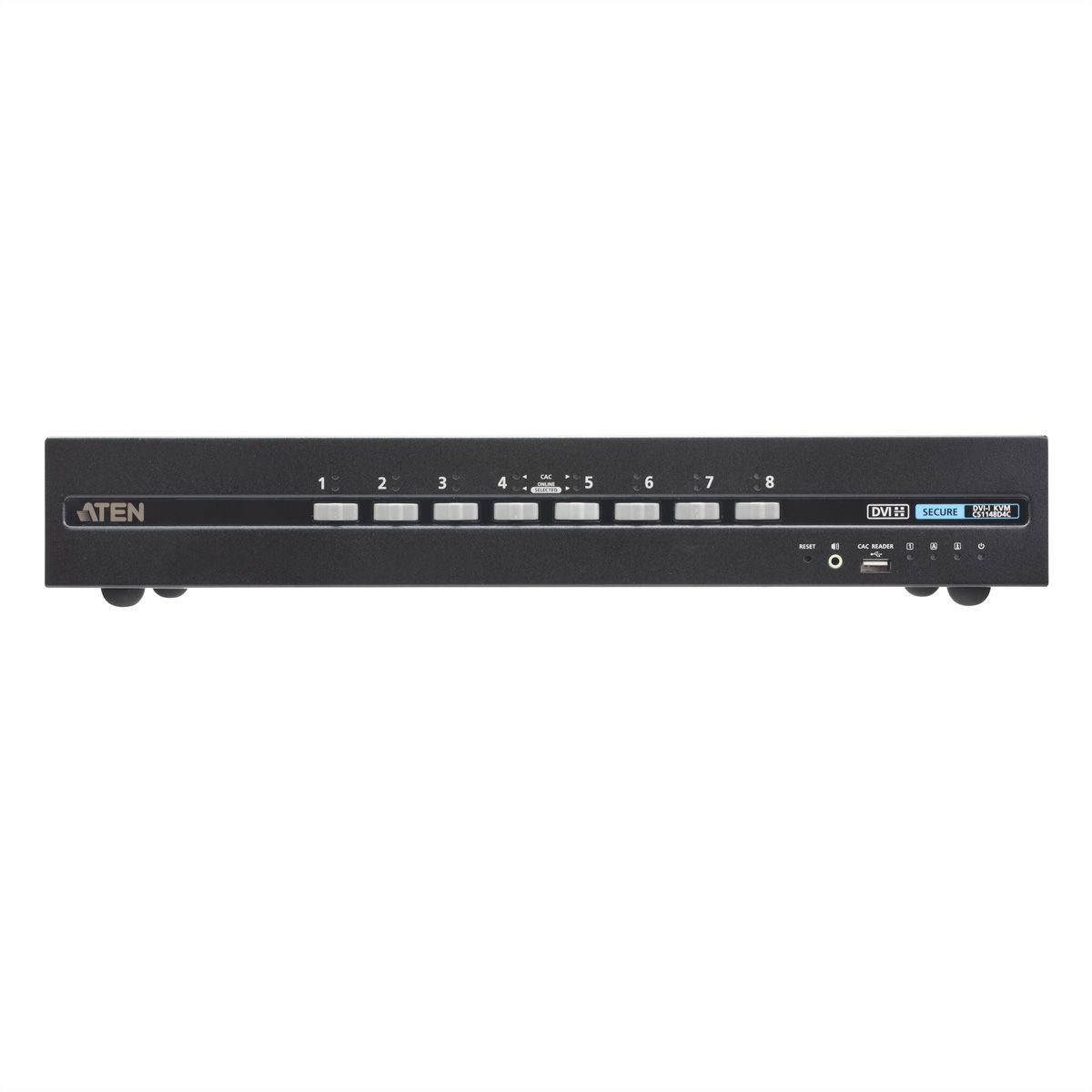 ATEN CS1148D4C 8-Port USB 4K DVI Dual Display Secure KVM mit Card Reader