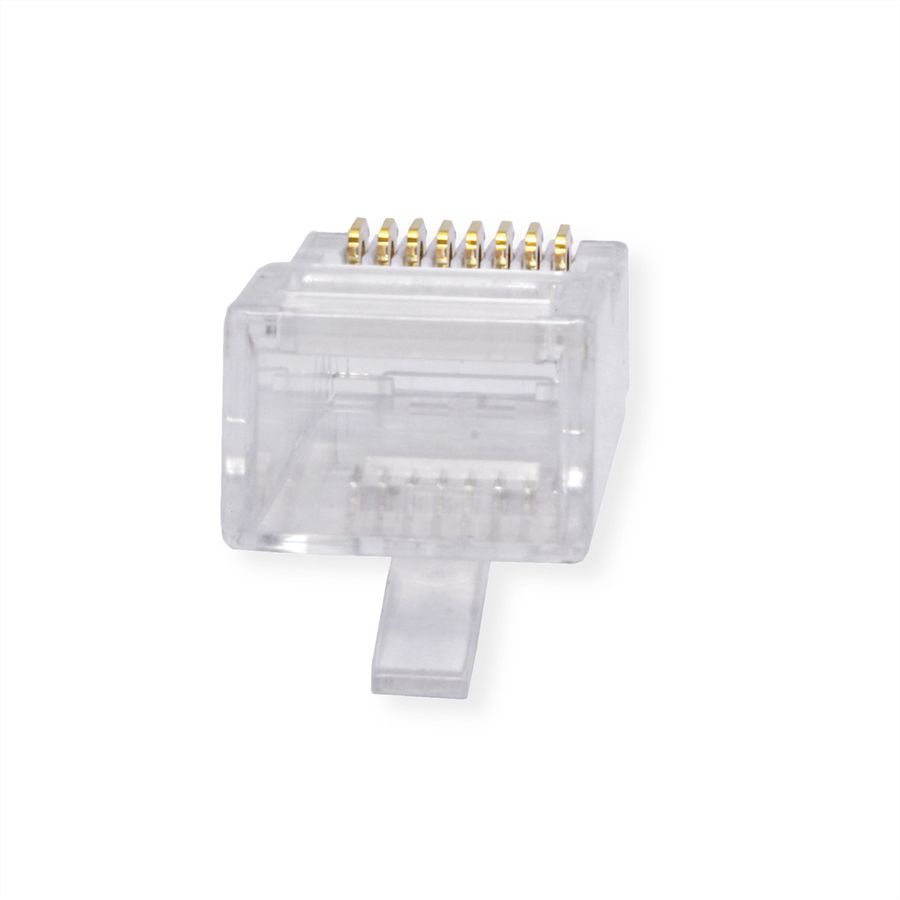 ROLINE RJ-45 Modular Plug ungeschirmt Cat.6A (Class EA), für Massiv-/Litzendraht, 10 St.