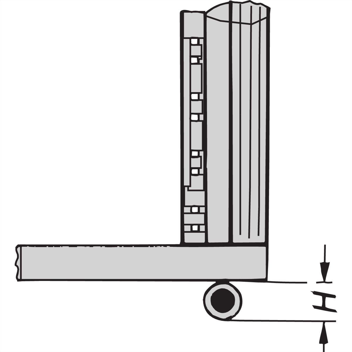 SCHROFF Lenkrollen - LENKROLLEN SET 110 H