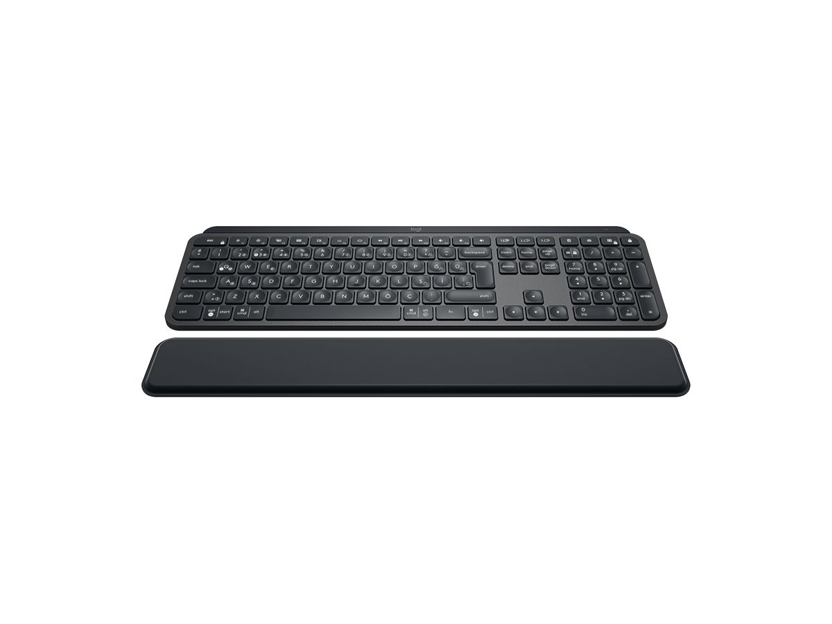 Logitech MX Keys Tastatur RF Wireless + Bluetooth QWERTY UK Englisch Schwarz