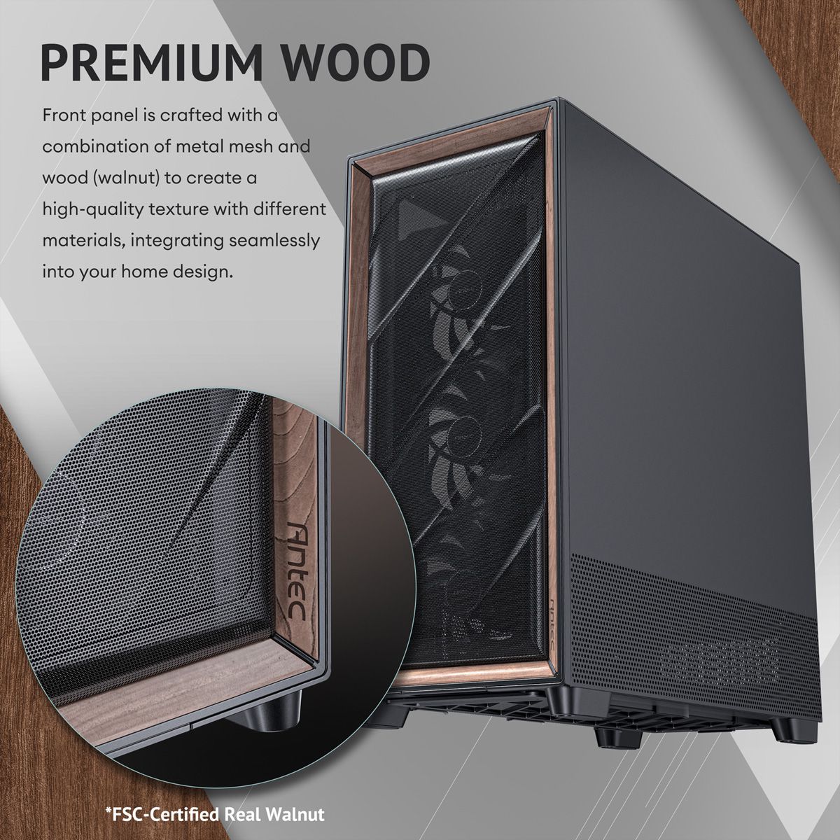 ANTEC FLUX PRO EUV PC Gehäuse Big / Full Tower ATX, schwarz