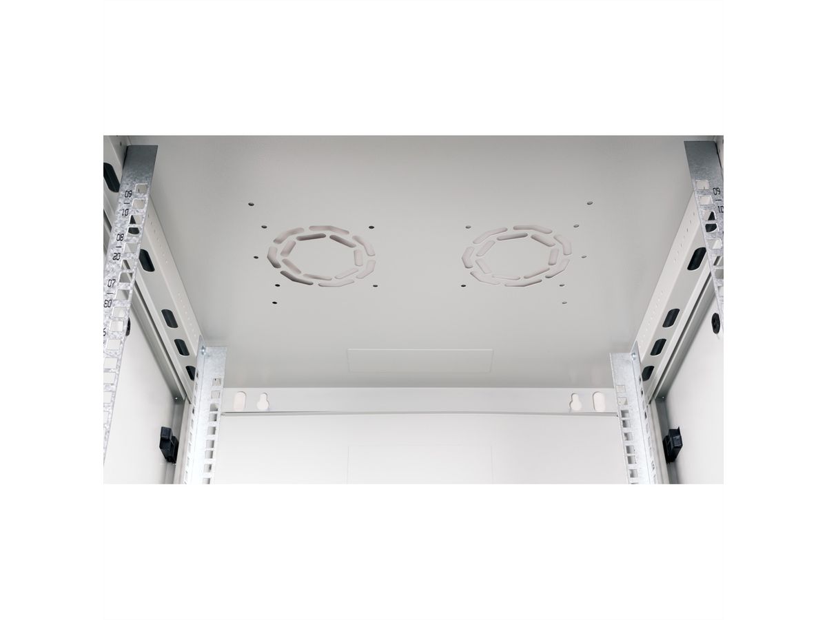 ROLINE 19-Zoll Wandgehäuse Basic Plus 9HE, 600x600 BxT grau