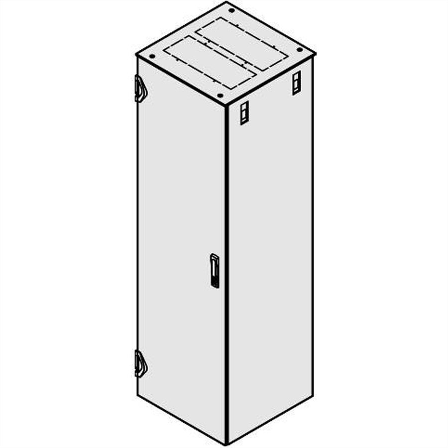 SCHROFF Flachdach mit Ausbruchzonen - DACH 600B 600T AUSBR.RAL7021
