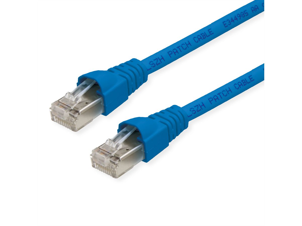 TELEGÄRTNER Patchkabel S/FTP, Kat.6A, LSOH, blau, 1 m