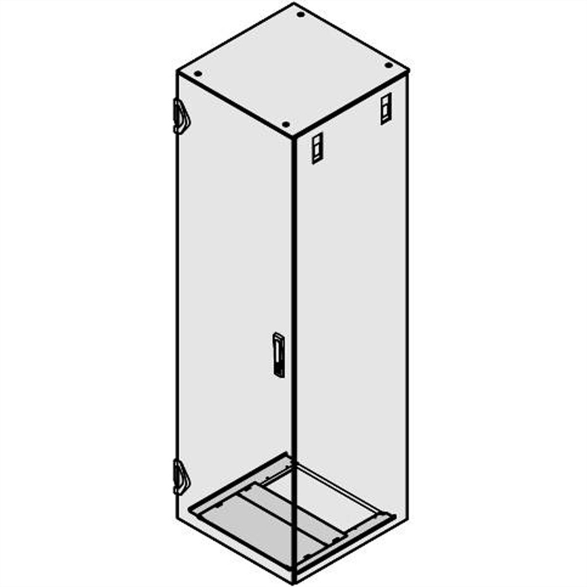 SCHROFF Bodenblech, mehrteilig - BODENBLECH 600B1200T RAL7021