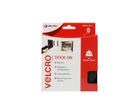 VELCRO® Klettband Selbstklebend, Haken & Flausch 20mm x 5m Schwarz