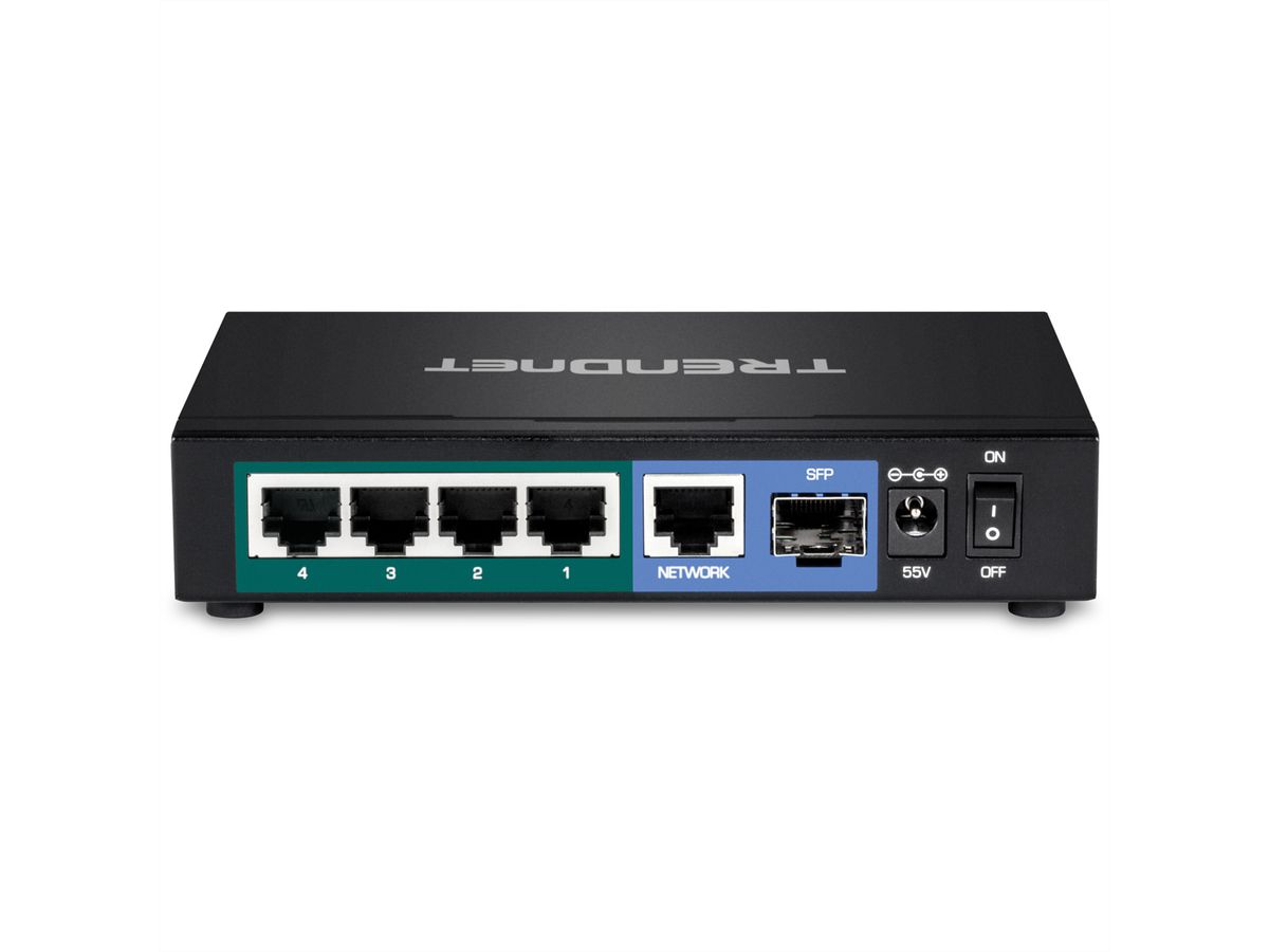 TRENDnet TPE-TG611 6-Port Switch PoE+ Gigabit