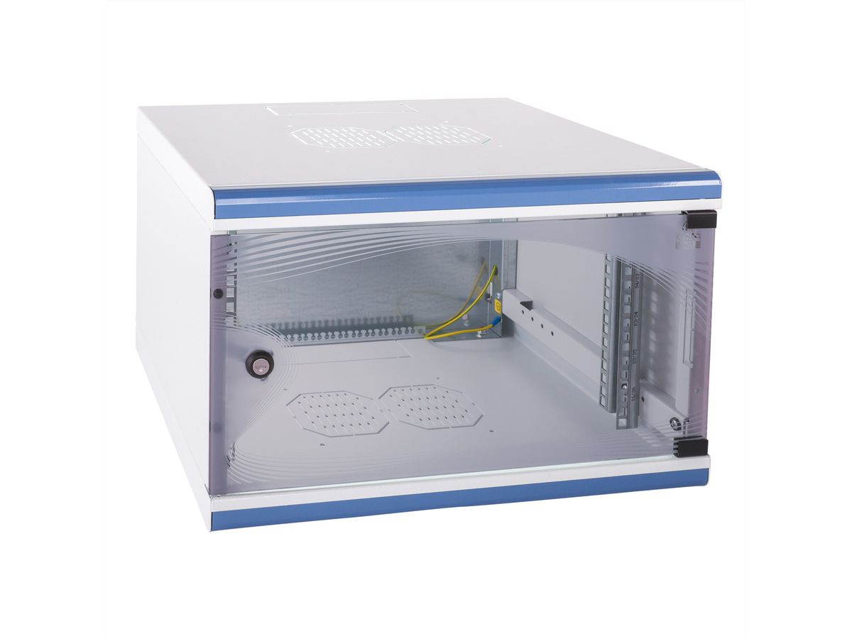 optiRACK 19“-Wandgehäuse 15 HE, 745 x 550 x 450 mm
