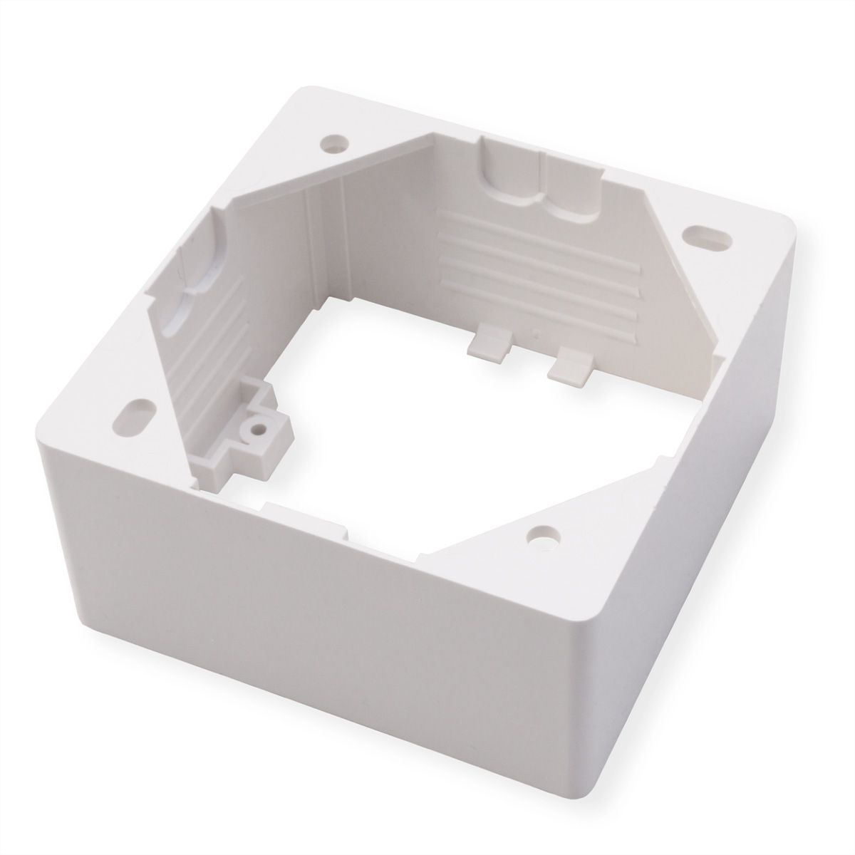 EasyLan preLink / fixLink Datendose weiß, 80x80x42 mm RAL 9010