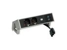 BACHMANN DESK2 2xP40 1xUSB A/C 22W, 0,2m GST18 INOX Italia