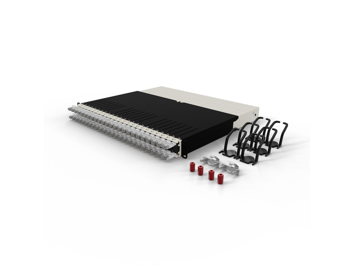 patchbox.one 8RU STP weiß Cat.6a 0,8m