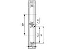 SCHROFF Frontplatte SUB-D Ausbruch - TEILFRONTPL.3HE 4TE 2X25 DC