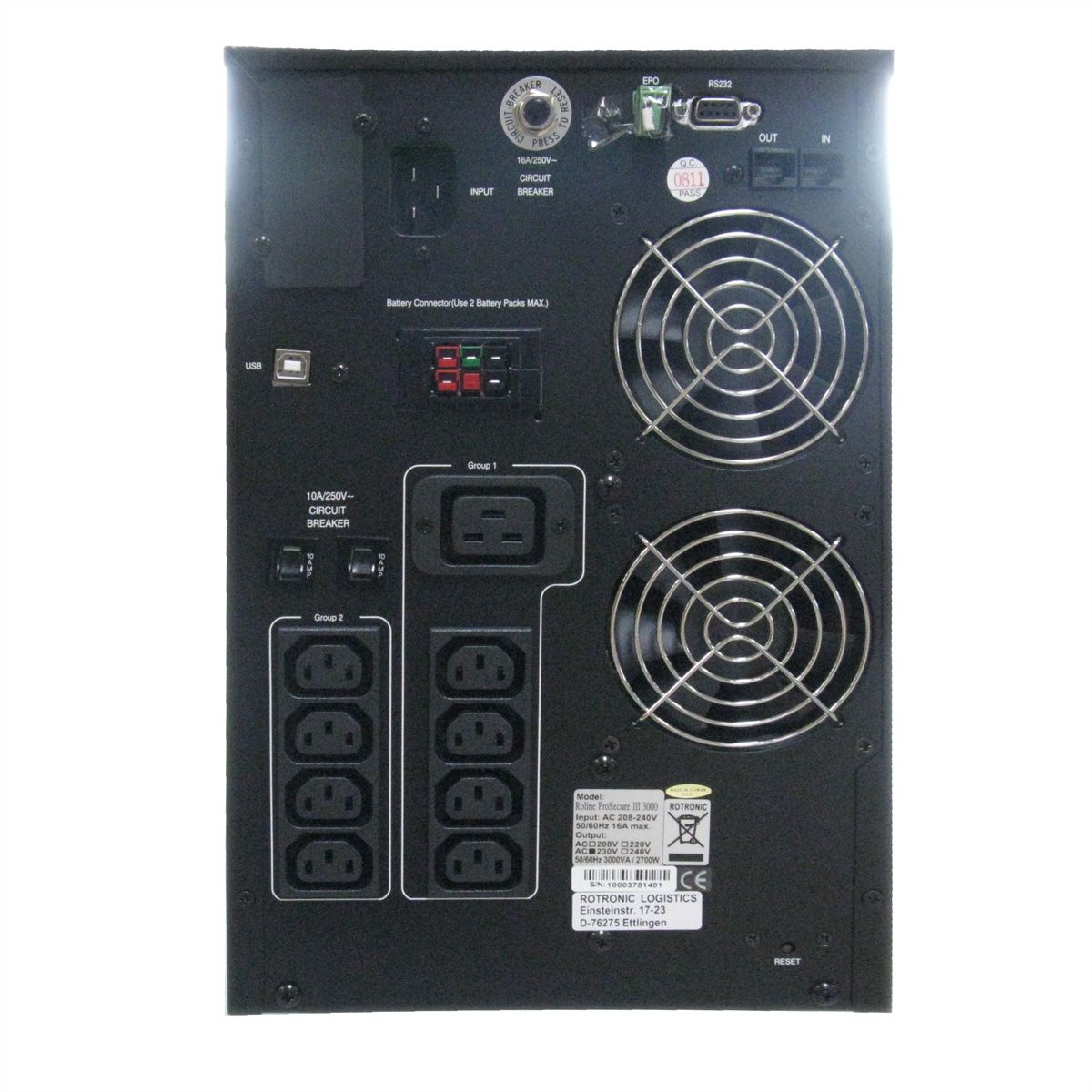 ROLINE ProSecure III 3000 - Online USV