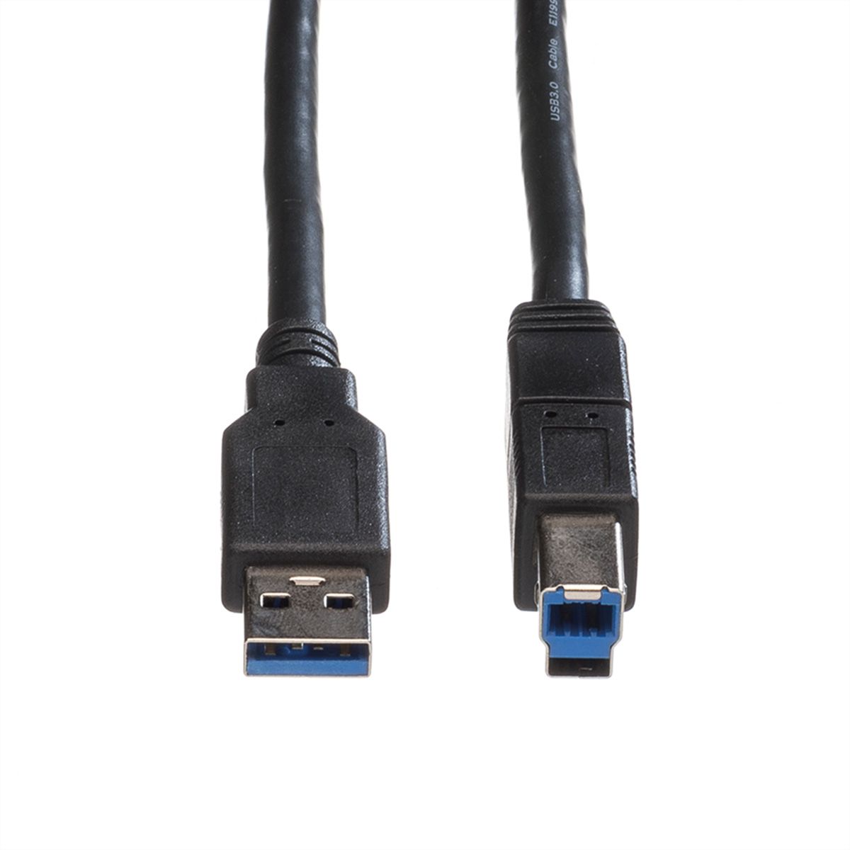 ROLINE USB 3.2 Gen 1 Kabel, Typ A-B, schwarz, 1,8 m