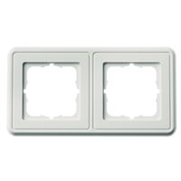 TELEGÄRTNER Abdeckrahmen 151 x 80 mm, 2-fach, alpinweiss