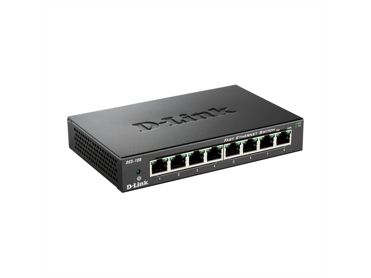 D-Link DES-108/E, 8 Pt. 10/100 Switch