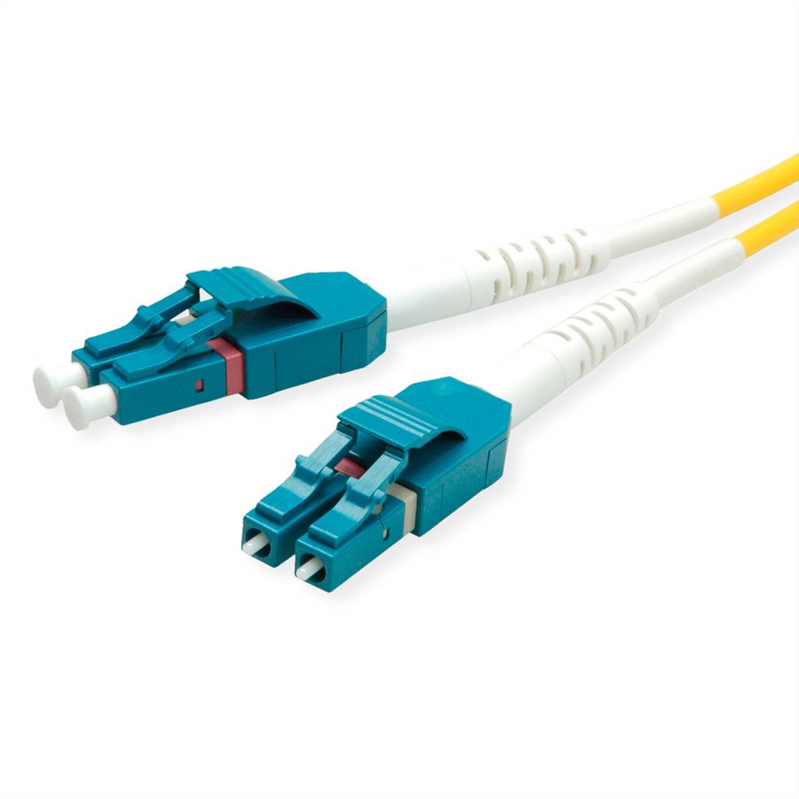 ROLINE LWL-Kabel Duplex, Single Mode 9/125µm OS2, LC/LC, LSOH, gelb, 5 m