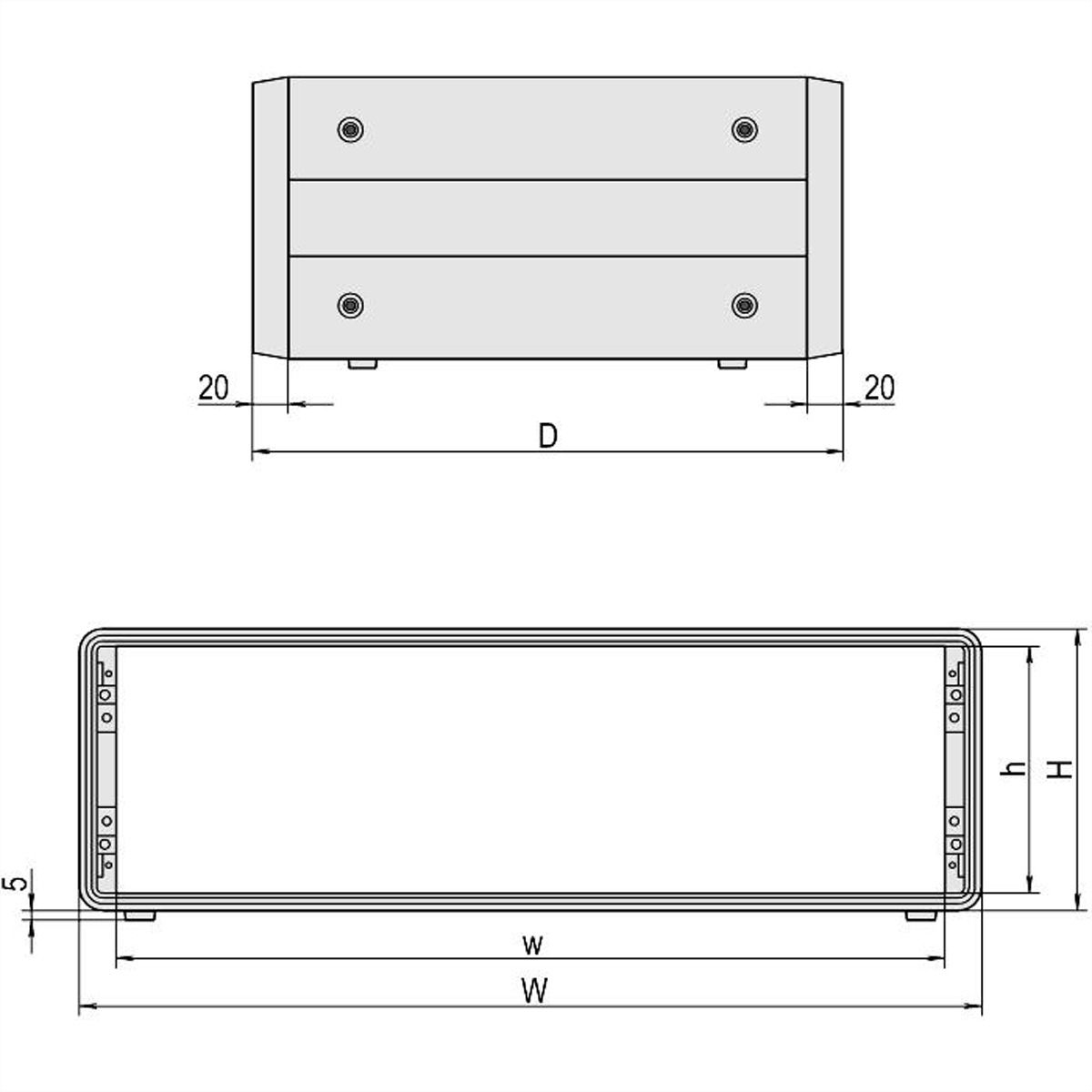 SCHROFF Komplettgehäuse 3 und 6 HE - COMPAC PRO GEH.3HE 28TE 271T