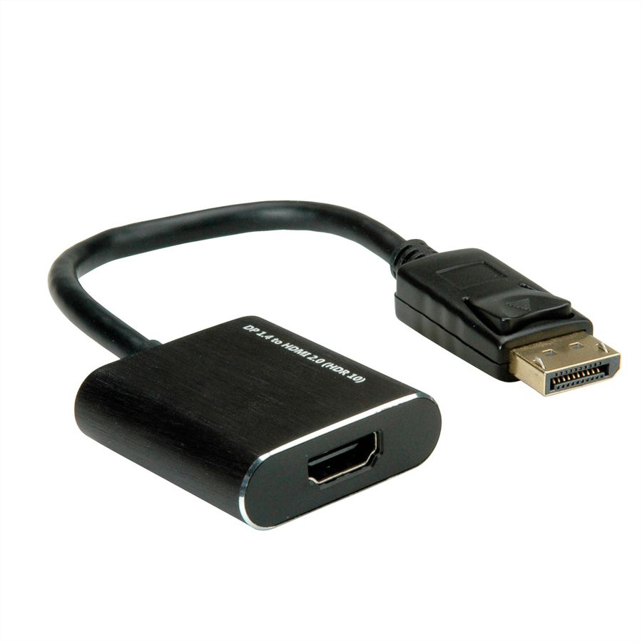 ROLINE DisplayPort-HDMI Adapter, v1.4, HDR 10, DP ST-HDMI BU, Aktiv