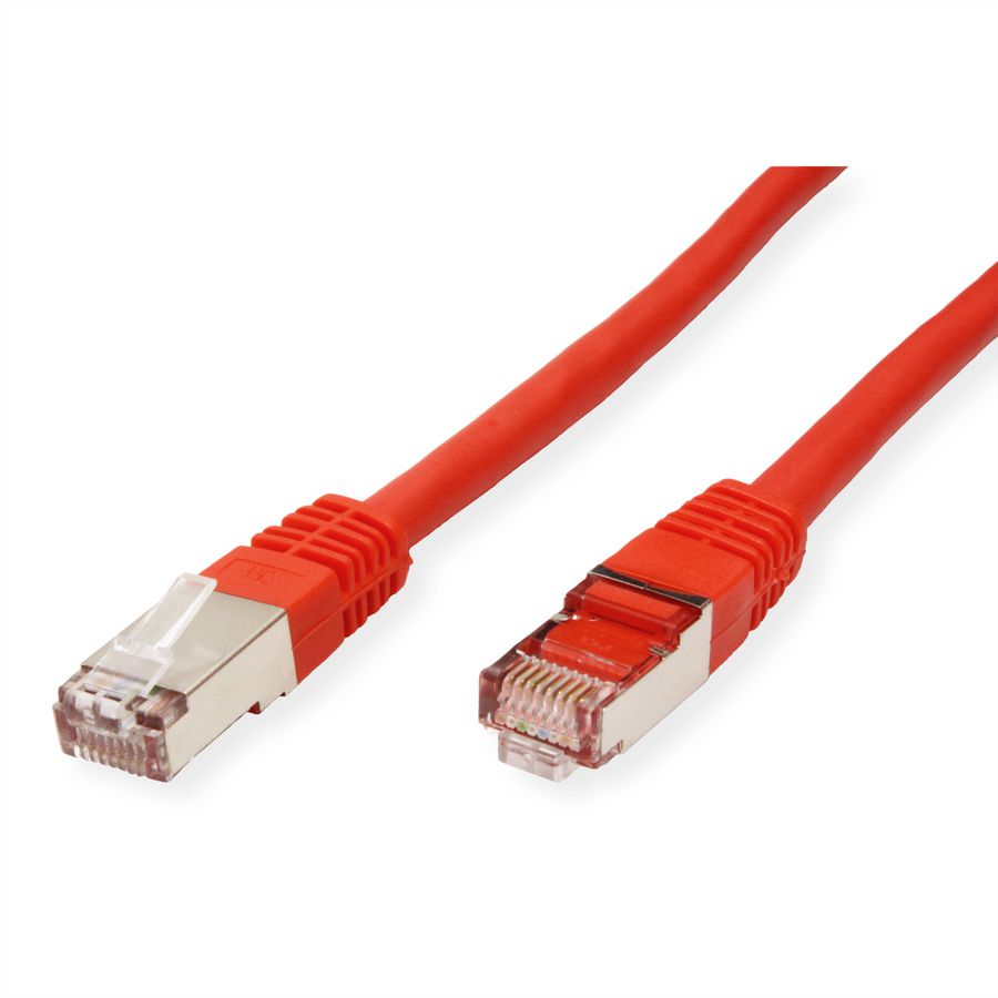 VALUE Patchkabel Cat.6 (Class E) S/FTP (PiMF), rot, 1 m