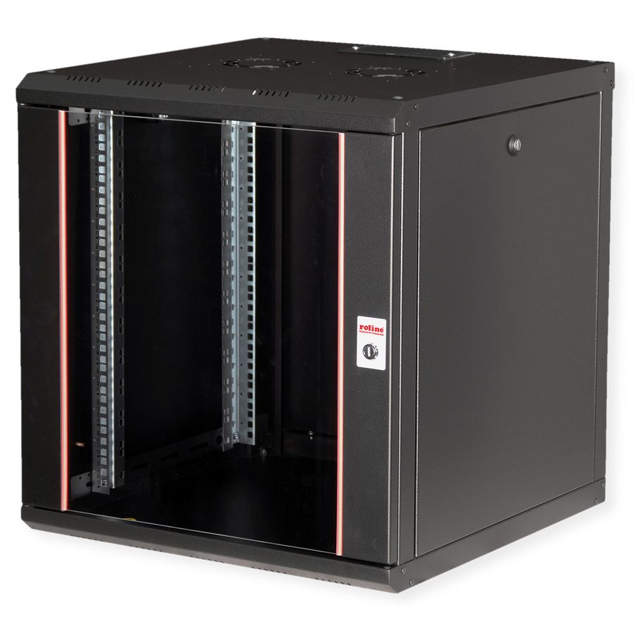 ROLINE 19-Zoll Wandgehäuse Pro 12 HE, 600x600 BxT schwarz