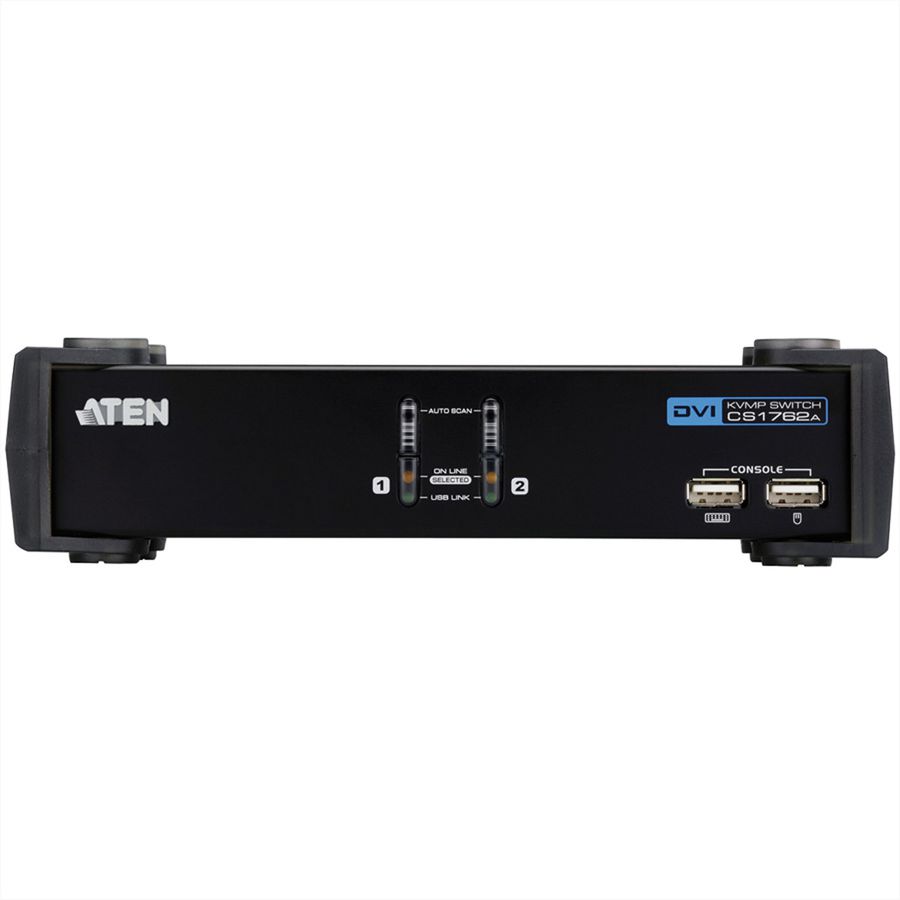 ATEN CS1762A KVM Switch DVI, USB, Audio, USB-Hub, 2 Ports