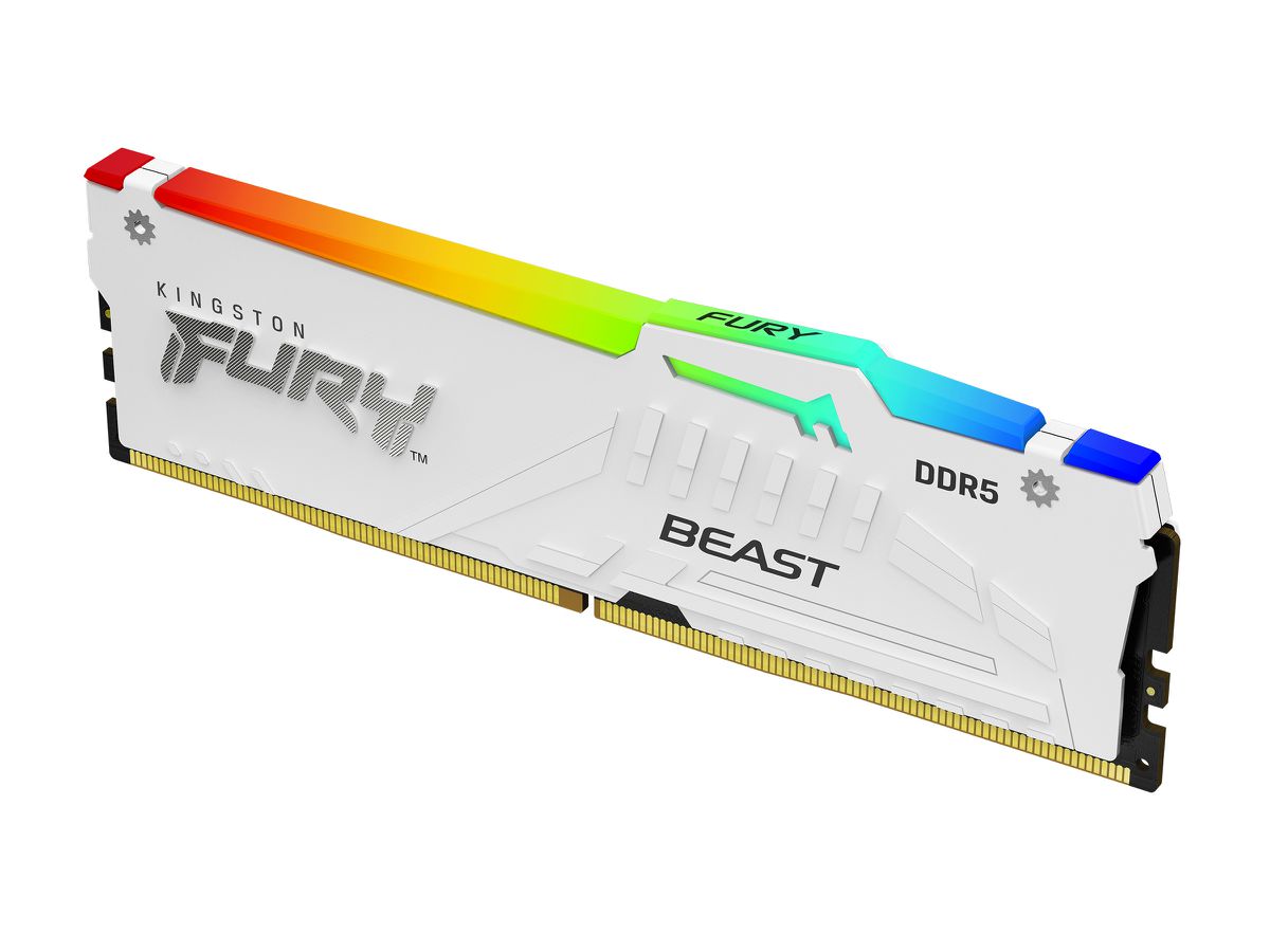 Kingston Technology FURY Beast 32 GB 5200 MT/s DDR5 CL40 DIMM White RGB XMP