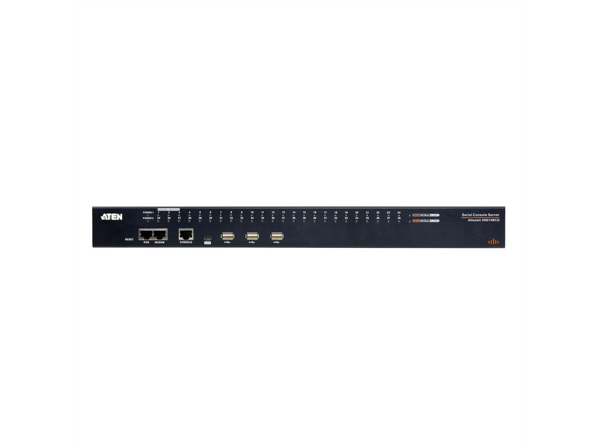 ATEN SN0148O 48-Port Serieller Konsolen Server mit Dual-Strom/LAN