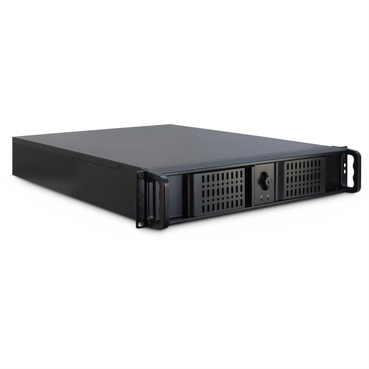 19" Servergehäuse 2U-2098-SL, 2HE, lang, schwarz