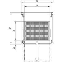 SCHROFF Fachboden ausziehbar (Universal eurorack) - FACHB.UNI.TELE.600B700T 7021
