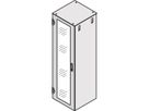 SCHROFF Glastür IP 20, 1-Punkt-Verriegelung - TUER 2200H 600B GLAS RAL7021