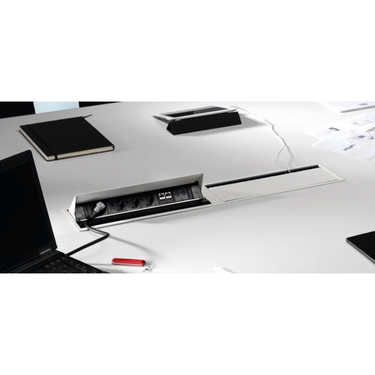 BACHMANN CONI DUO Einbaurahmen 2 x Large, grau