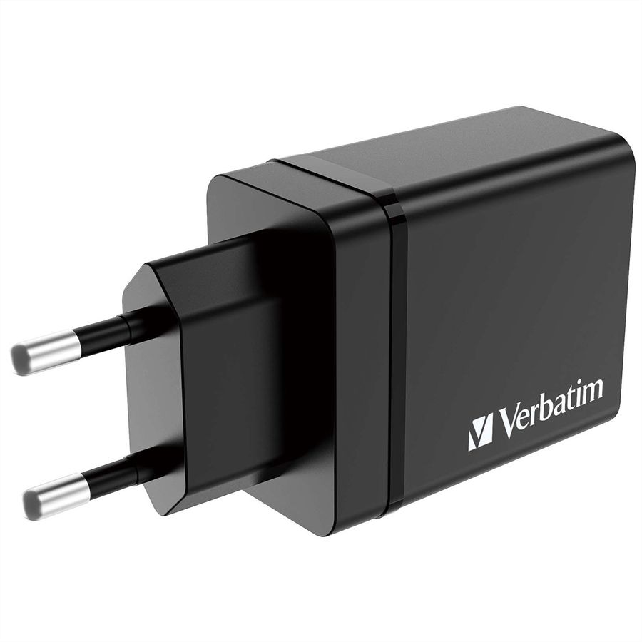 VERBATIM Ladeadapter 30W GaN schwarz