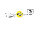 ROLINE 4K HDMI Ultra HD Kabel mit Ethernet, ST/ST, ultra-slim, koaxial, schwarz, 2 m