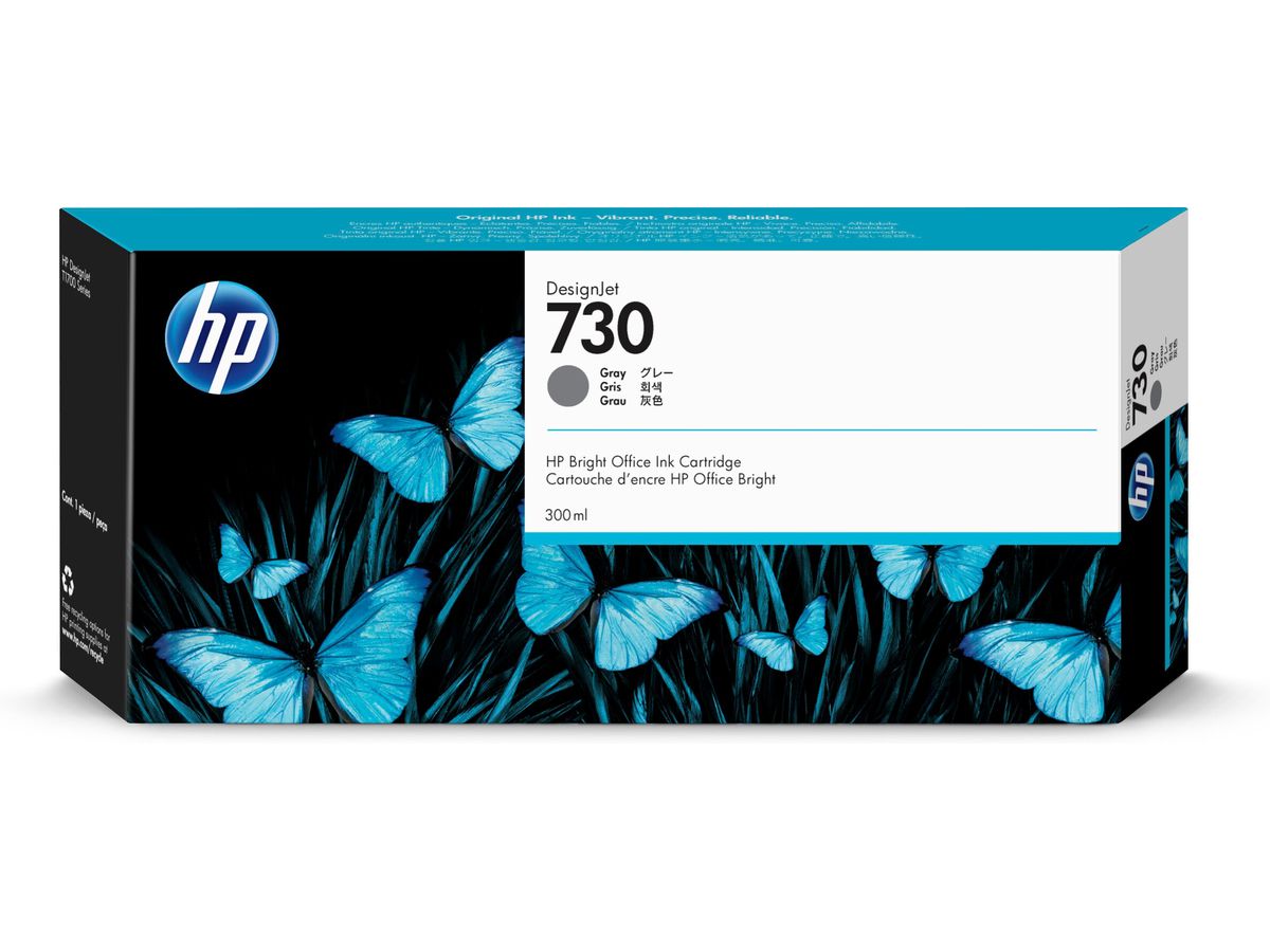 HP 730 DesignJet Druckerpatrone Grau 300 ml