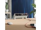 BACHMANN DESK2 2xUTE 1xUSB C/C 45W, L=0,2m RAL9010