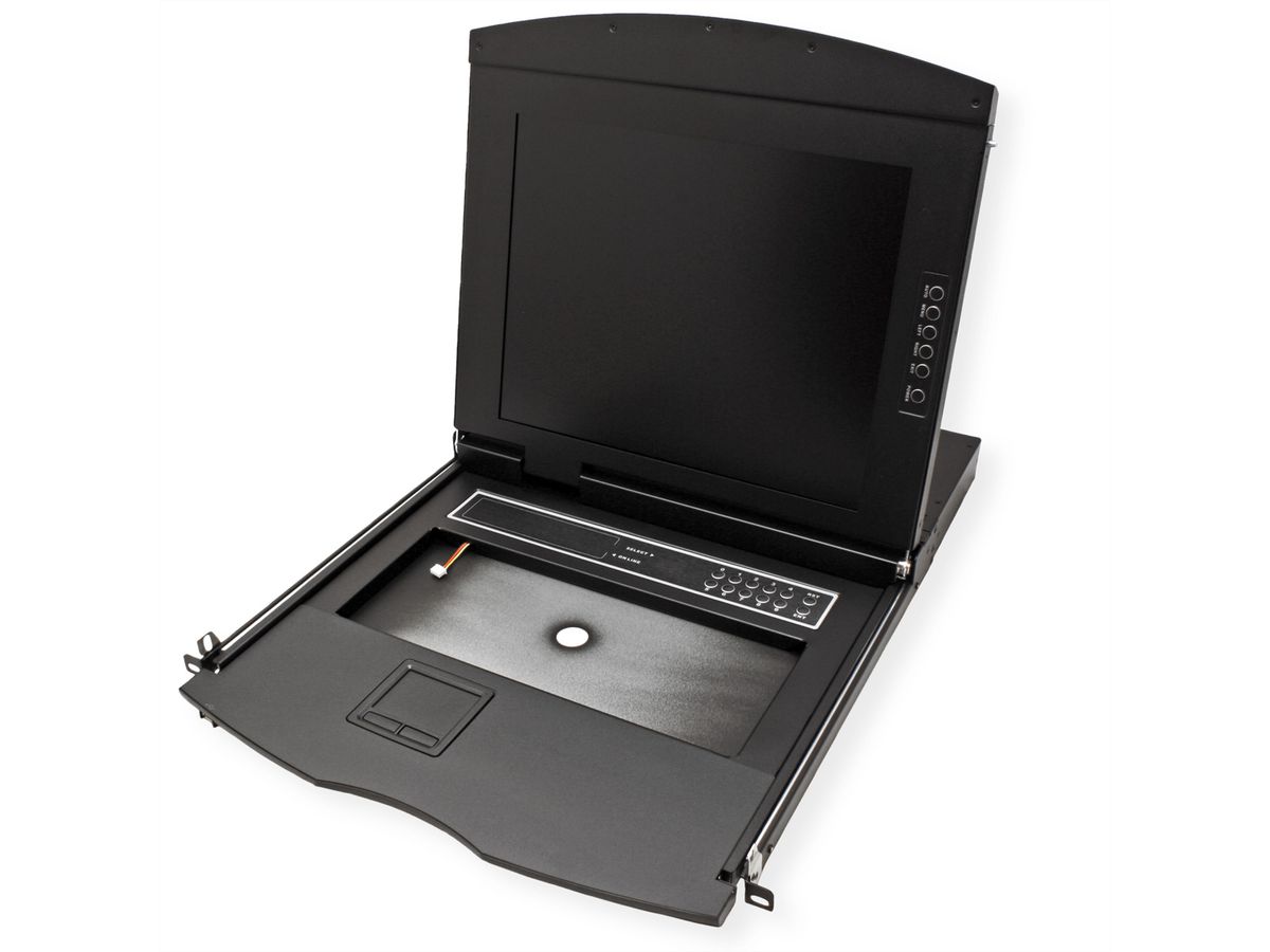 VALUE 19"-KVM-Switch, 8-Port, 43 cm (17") TFT (4:3), VGA, USB, DE-Layout