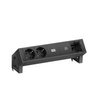 BACHMANN DESK2 2xSchutzkontakt USB C, USB Charger 30W 1xABD 0,2m GST18 Schwarz