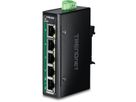 TRENDnet TI-PELC50 5-Port Ethernet PoE+ Industrial DIN-Rail Mini Switch