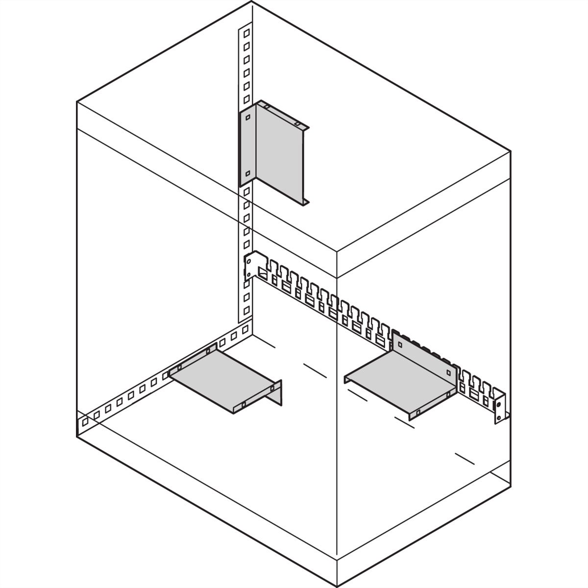 SCHROFF Modemträger - MODEMBLECH 200B 150T EPCASE