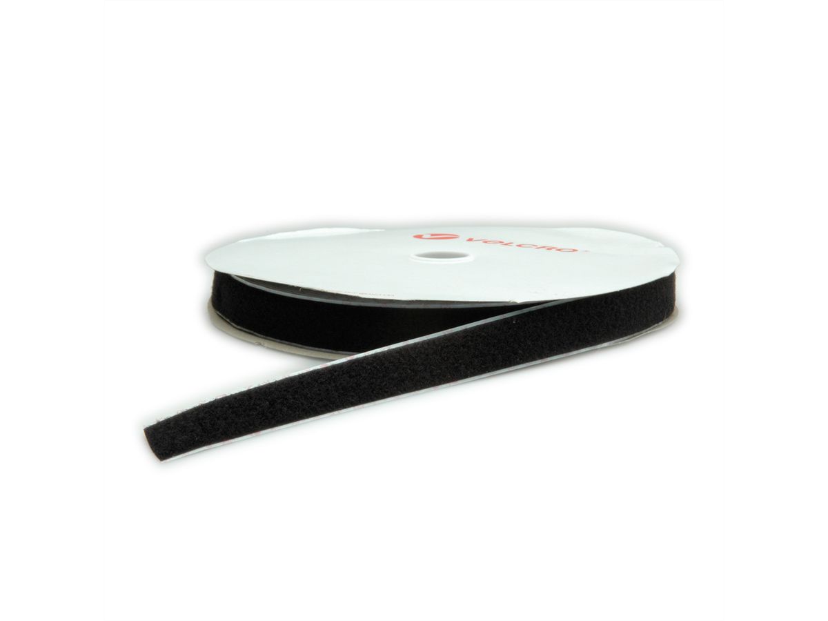 VELCRO® Flauschband L: 25m / B: 25mm, schwarz