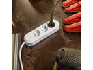 BACHMANN SMART Steckdosenleiste 3x Schutzkontakt, geschraubt, weiß, 3 m