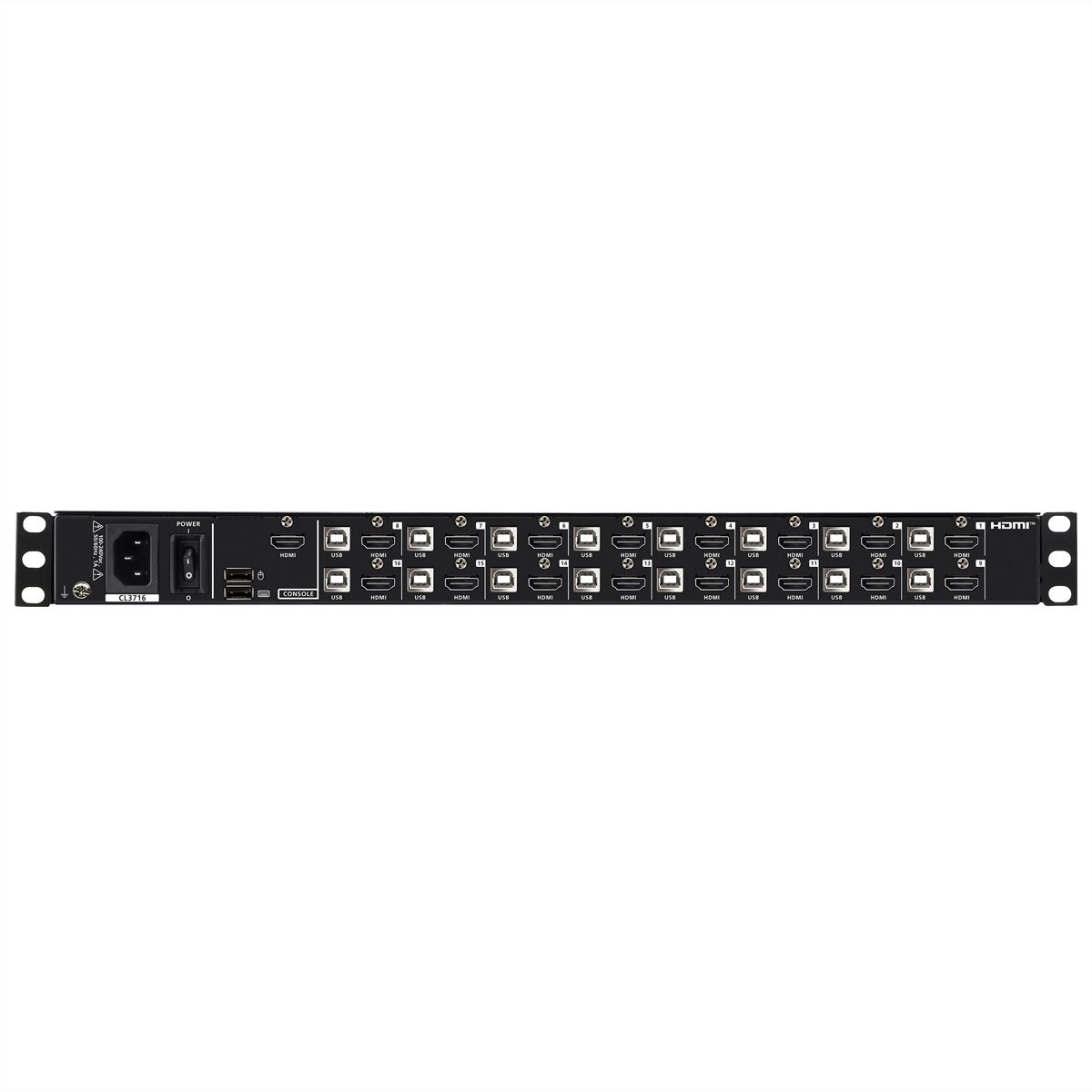 ATEN CL3716NX D 16-Port USB HDMI LCD KVM Konsole, DE-Layout
