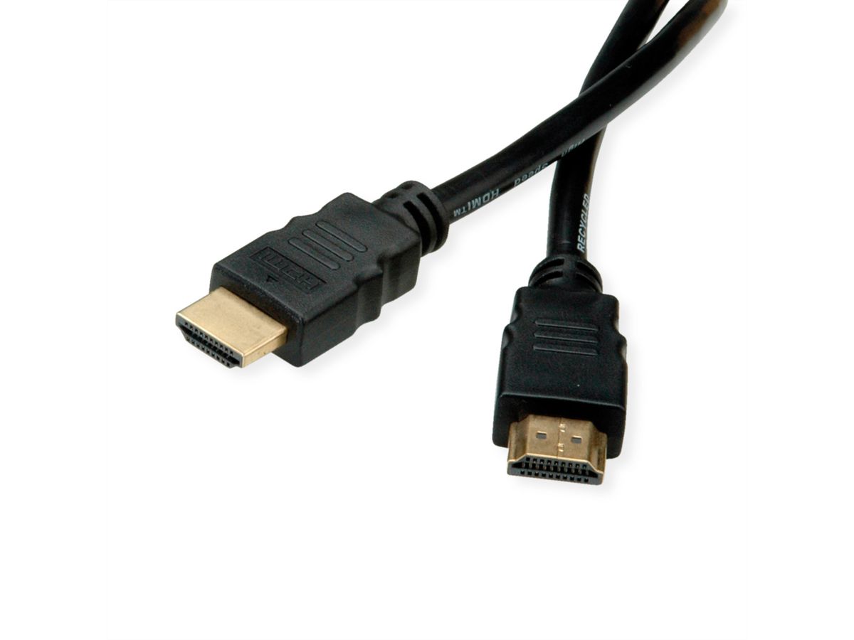 ROLINE RM 8K HDMI Ultra HD Kabel mit Ethernet, ST/ST, schwarz, 2 m