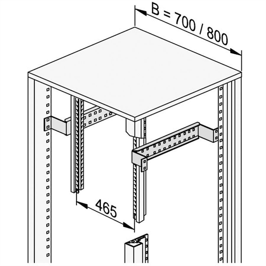 SCHROFF Reduziertiefenstrebe - RED.TIEF.STREBEN 600T 100RE.