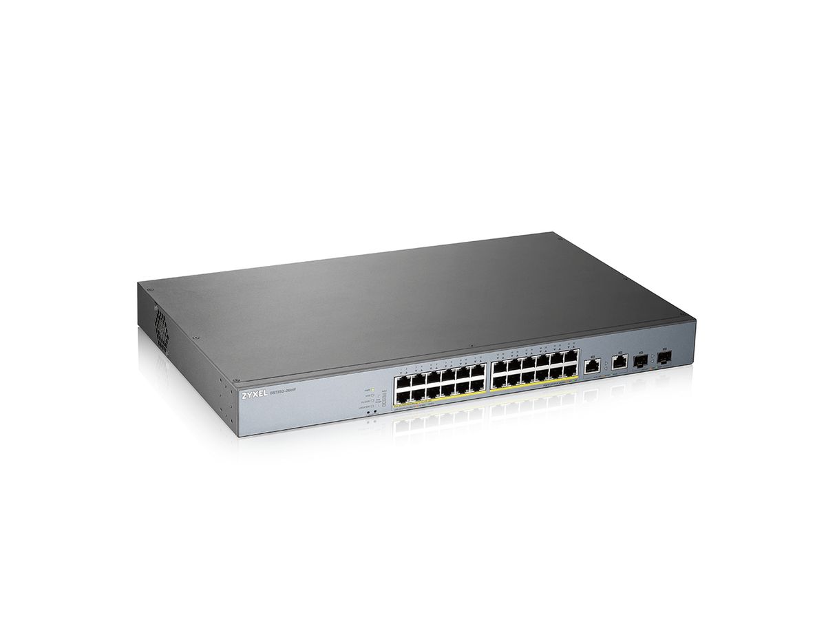 Zyxel GS1350-26HP-EU0101F Netzwerk-Switch Managed L2 Gigabit Ethernet (10/100/1000) Power over Ethernet (PoE) Grau