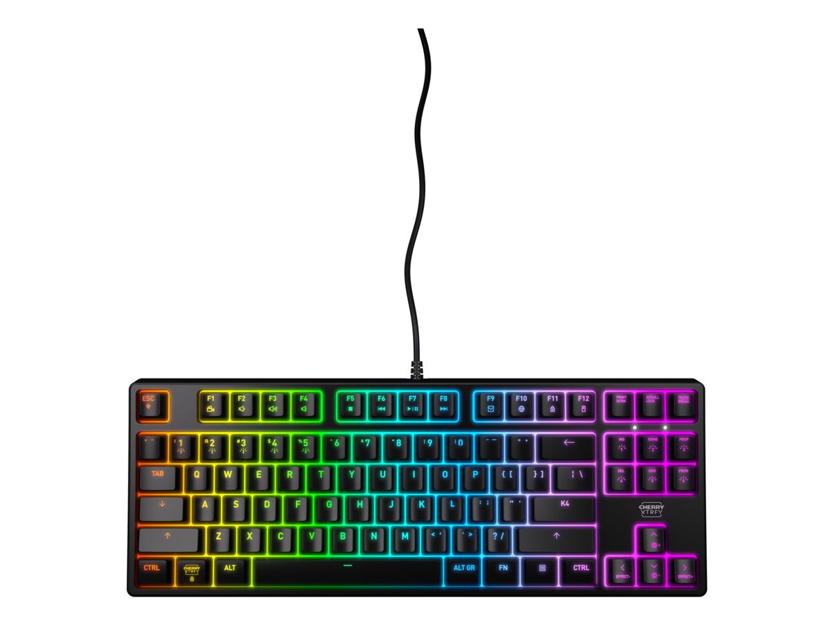 CHERRY K4V2 TKL Tastatur Gaming USB QWERTY US Englisch Schwarz