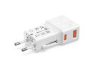 VALUE USB Reise-Charger mit Euro-Flach-/UK-/US-Stecker, 2 Port (Typ-A QC3.0, Typ-C PD), 25W