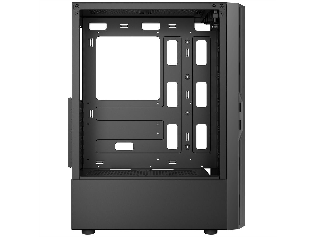 ANTEC AX20 PC Gehäuse Midi Tower Gaming Black ATX, schwarz